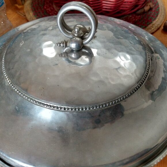 2 Vintage Silver Aluminum BW Buenilum Covered Casserole Dishes Mid Century - Picture 5 of 8